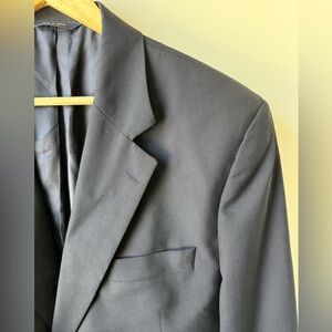 BROOKS BROTHERS Loro Piana Navy Blue Blazer Classic Luxury Preppy Office 46 Long